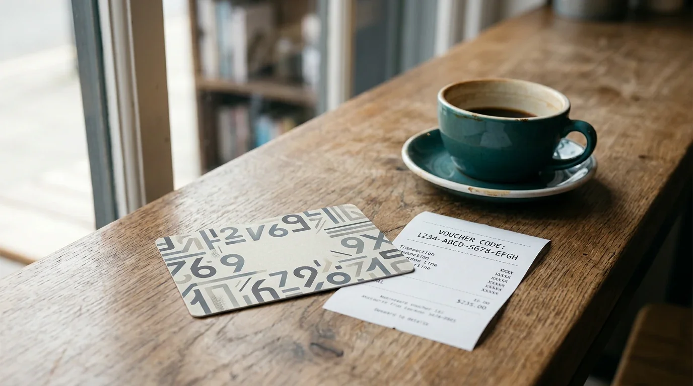 Concepto visual de tarjetas prepago tipo Paysafecard