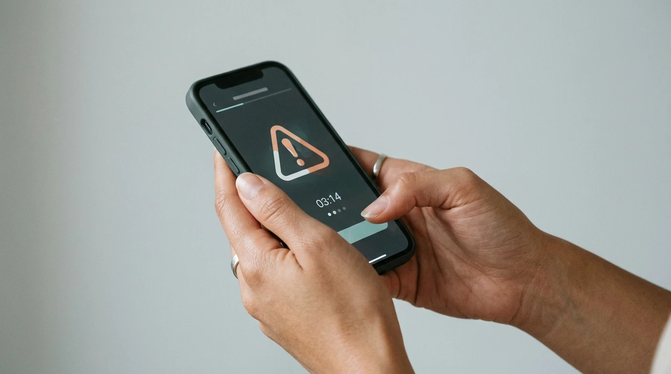 Pantalla con alerta de juego responsable y temporizador de sesión sobre fondo neutro